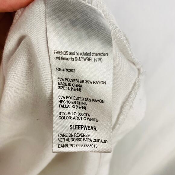 Friends "How You Doin?" Semi-Sheer Retro Tank Top Large Y2K TV Quotes - Picture 6 of 6